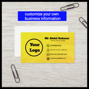 Modern Custom Business Card