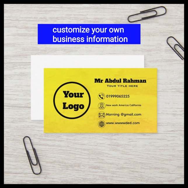 Modern Custom Business Card (Creator Uploaded)