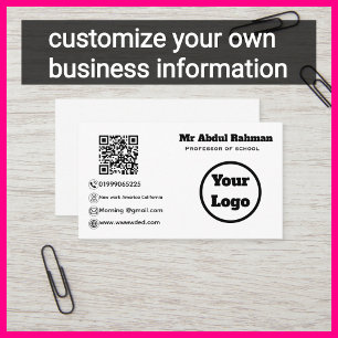 Modern Custom Business Card