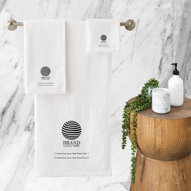Modern Custom Business Logo Company Promotional  Bath Towel Set (Modern Custom Business Logo Company Promotional Bath Towel Set)