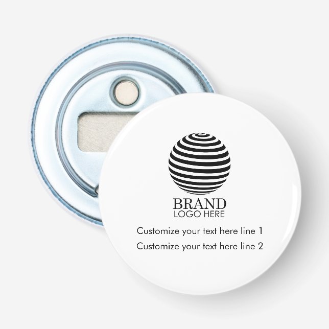 Modern Custom Business Logo Company Promotional  Bottle Opener (Front)