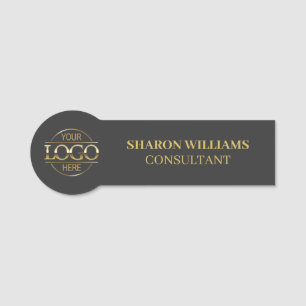 Modern Custom Business Logo Magnetic Employee Name Tag