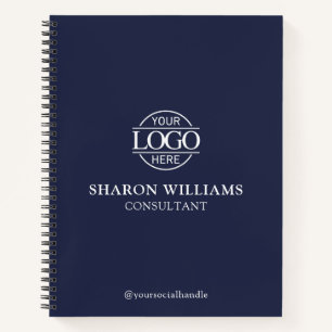 Modern Custom Business Logo Professional Branded Notebook