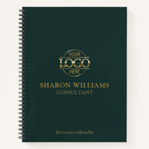 Modern Custom Business Logo Professional Branded Notebook