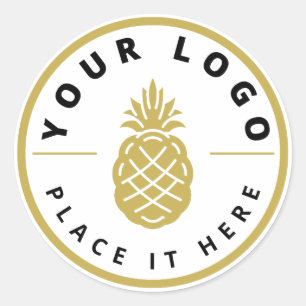 Modern Custom Business Logo Professional Packaging Classic Round Sticker