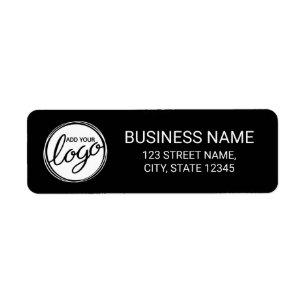 Modern Custom Business Logo Return Address Label