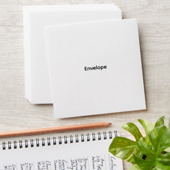 Modern Custom Business Mail Envelopes (Stacked)