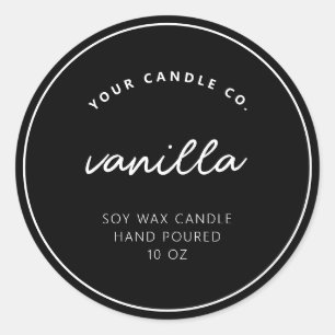 Modern Custom Candle Label