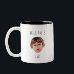 Modern Custom Child With Baby Picture, Mothers Day Two-Tone Coffee Mug<br><div class="desc">Modern Custom Child With Baby Picture,  Mothers Day Two-Tone Coffee Mug</div>