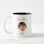 Modern Custom Child With Baby Picture, Mothers Day Two-Tone Coffee Mug<br><div class="desc">Modern Custom Child With Baby Picture,  Mothers Day Two-Tone Coffee Mug</div>