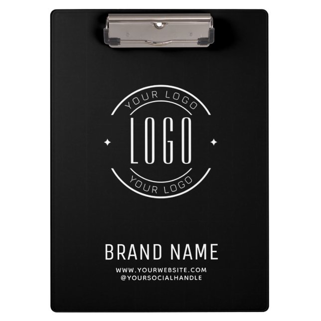 Modern custom company logo business branded clipboard (Front)