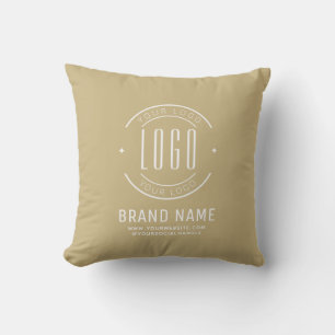 Modern custom company logo business branded cushion