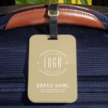 Modern custom company logo business branded luggage tag<br><div class="desc">Modern custom company logo business branded</div>