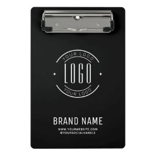 Modern custom company logo business branded mini clipboard