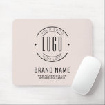 Modern custom company logo business branded mouse pad<br><div class="desc">Modern custom company logo business branded</div>