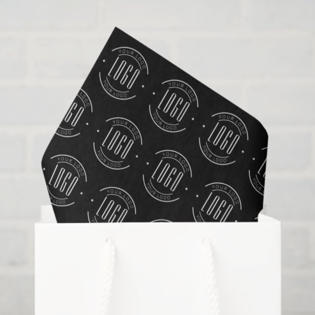 Modern custom company logo business branded tissue paper (Gift Bag)