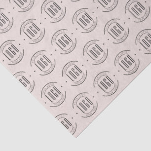 Modern custom company logo business branded tissue paper