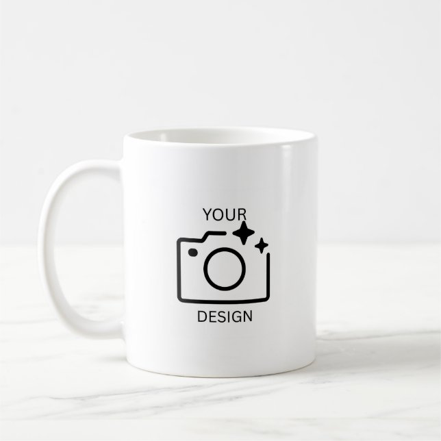 Modern Custom Design Custom photo Custom Logo Coffee Mug (Left)