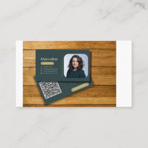 Modern Custom, Dynamic QR Code Design With Logo Business Card