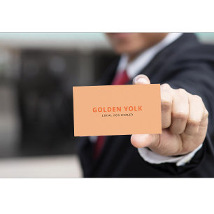 Modern Custom Egg Dealer Company Name With Address Business Card