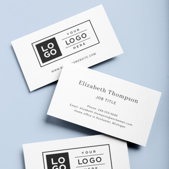 Modern Custom Employee Name with Business Logo Card (Creator Uploaded)