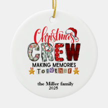 Modern Custom Family Colourful Merry Christmas Cut