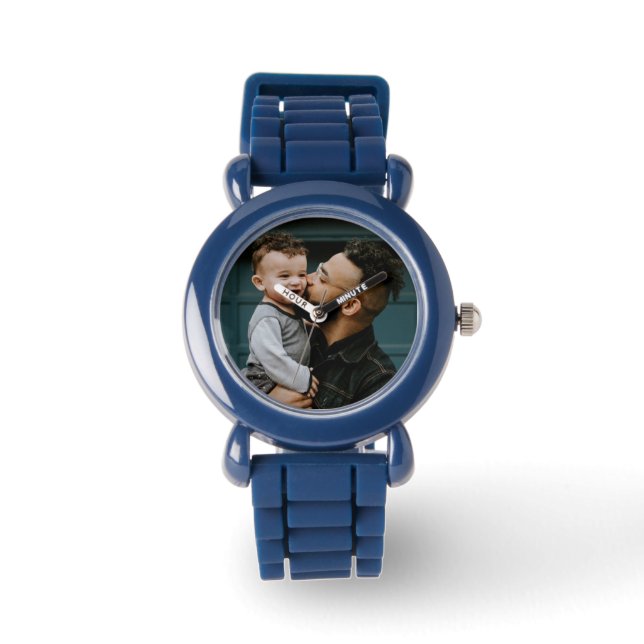 Modern Custom Family Photo Make it Unique  Watch (Front)