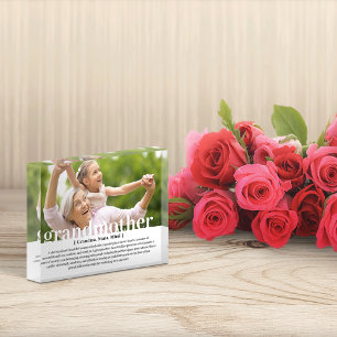 Modern Custom Grandmother Quote Photo Block