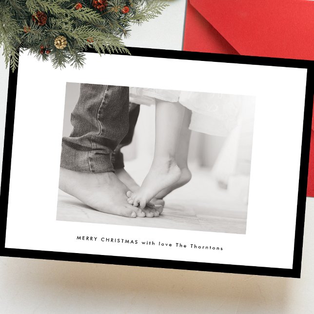 modern custom greeting colour photo frame christma holiday card (Creator Uploaded)