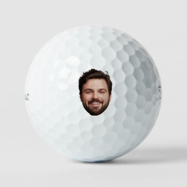 Modern Custom Image Groomsman Funny GIft Idea Golf Balls (Front)
