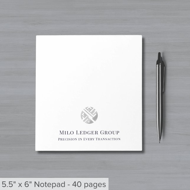 Modern Custom Logo Business Notepad (Creator Uploaded)