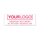 Modern custom logo return address or text