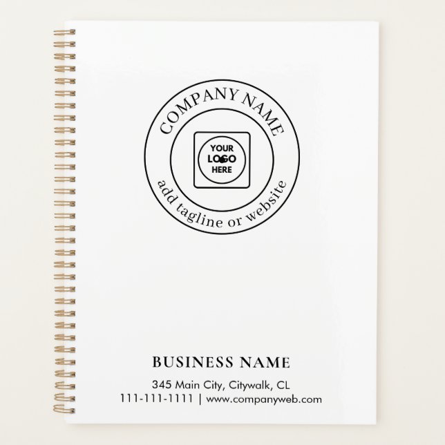Modern Custom Logo Small Business Promo Planner (Front)