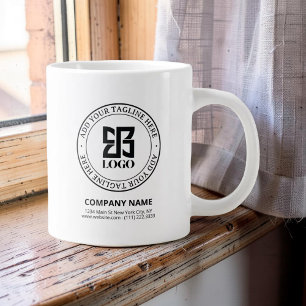 Modern Custom Logo Small Business Promotional Large Coffee Mug