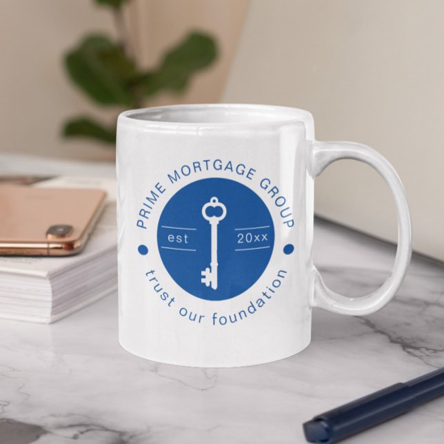 Modern Custom Mortgage Company Add Your Logo Coffee Mug (Creator Uploaded)
