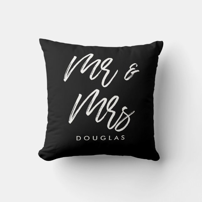 Modern custom Mr and Mrs Cushion (Front)