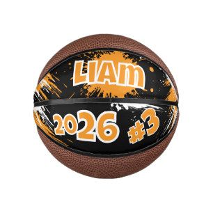 Modern Custom Name And Number Mini Basketball 