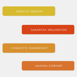Modern Custom Name Clothing Tags Minimalist