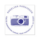 Modern Custom Name Logo Camera Return Address