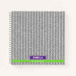 Modern Custom Name Personalised Travel Notebook