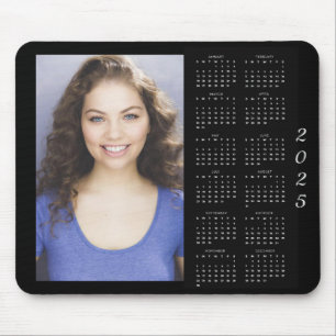 Modern Custom Photo 2025 Calendar  Mouse Pad