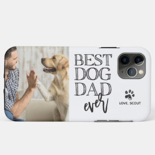 Modern Custom Photo Best Dog Dad  iPhone 11 Pro Max Case