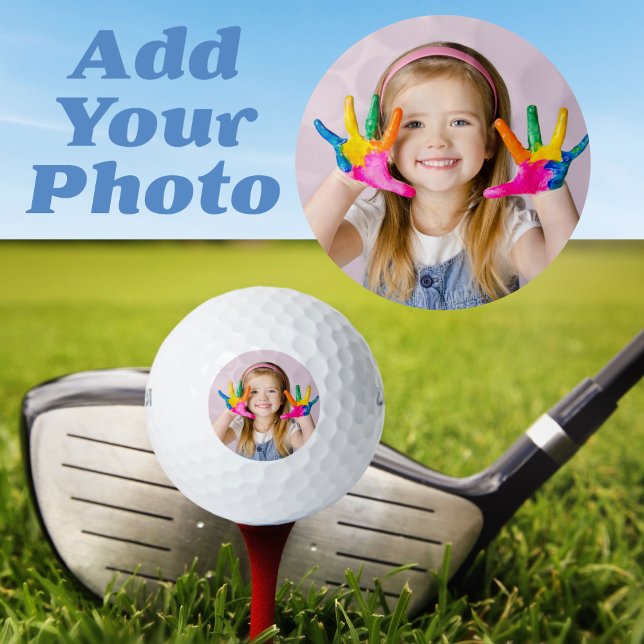 Modern Custom Photo Golf Balls (Introducing Modern Custom Photo Golf Balls, the ultimate personalized gift for any golfer. )