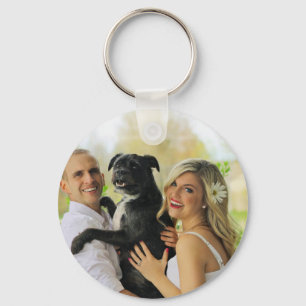 Modern Custom Photo Key Ring