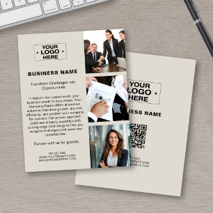 Modern Custom Photo Logo QR Corporate Business Flyer