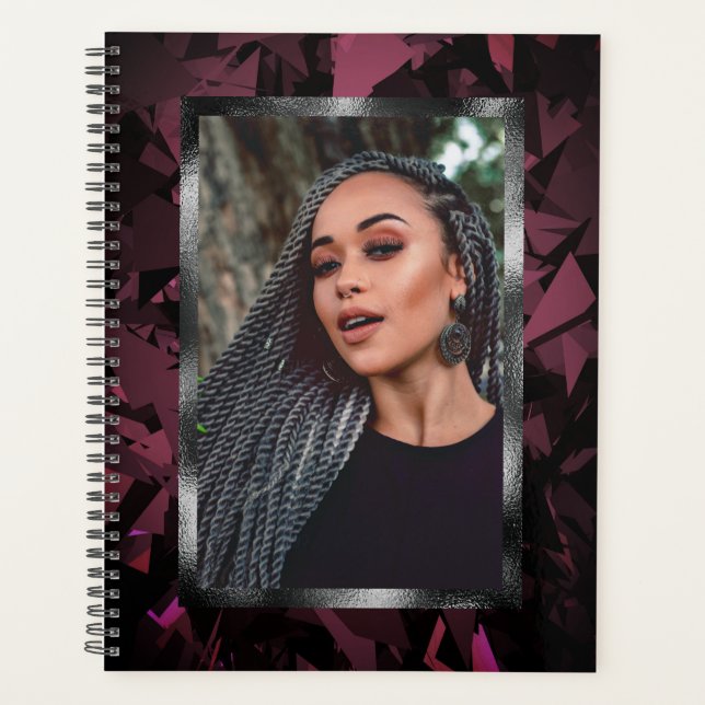 Modern Custom Photo Planner Notebook (Front)