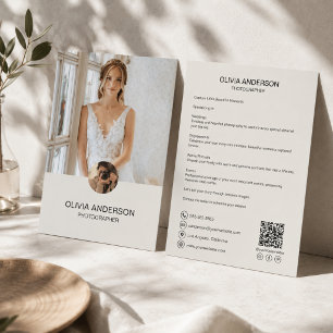 Modern Custom Photo QR Photographer Business Flyer