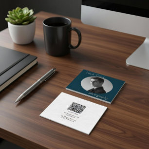Modern Custom Photographer Business Card
