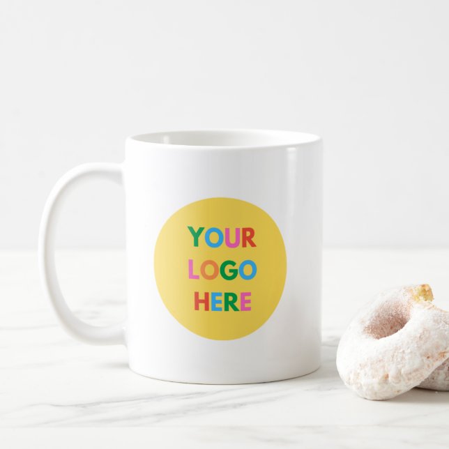 Modern Custom Promotional Business Logo Coffee Mug (With Donut)
