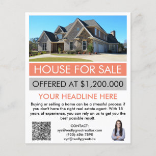 Modern Custom Real Estate Agent Flyer